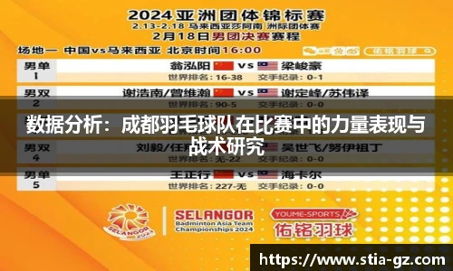 数据分析：成都羽毛球队在比赛中的力量表现与战术研究